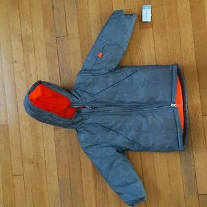 Carter's gray hooded winter jacket (4yrs old)
